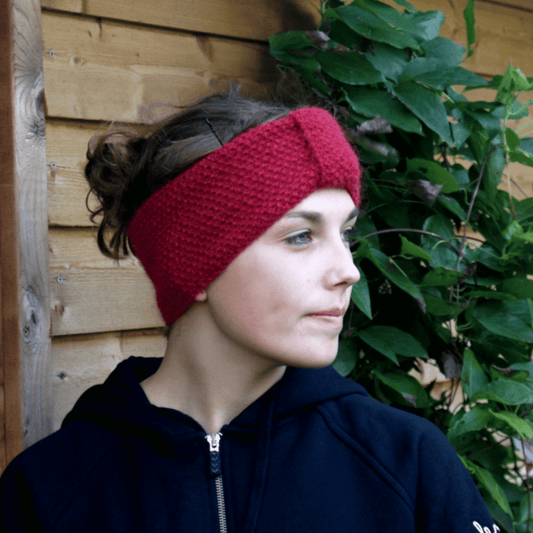 Luna Retro Headband. Knitting pattern for download. PDF/English