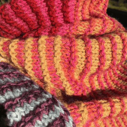 Shetland Organic Color Scarf. Strikkeopskrift til download. PDF/dansk